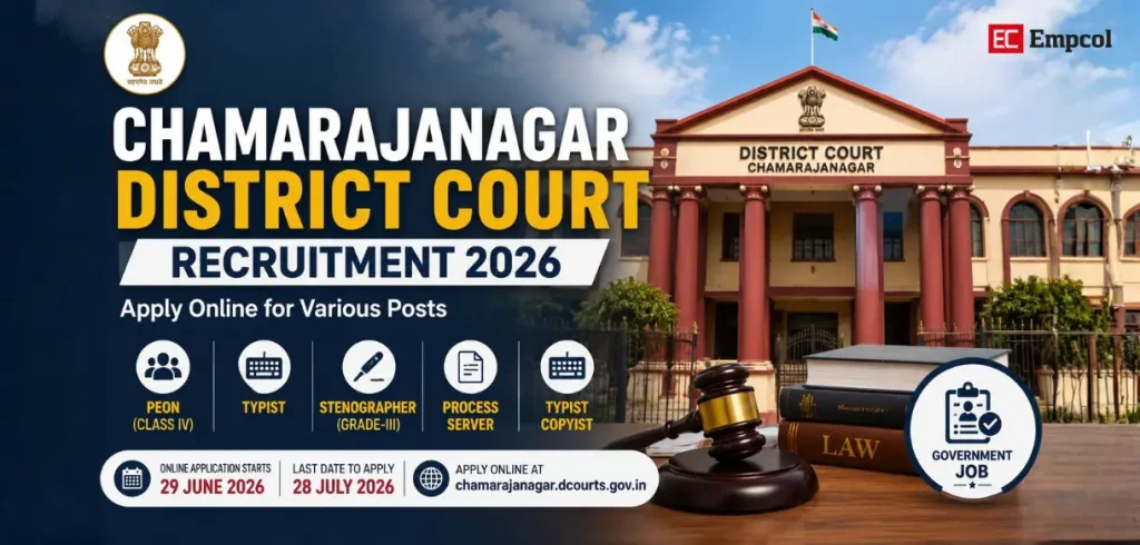 Chamarajanagar District Court Recruitment 2026: Apply Online for 61 Peon, Typist, Stenographer Posts